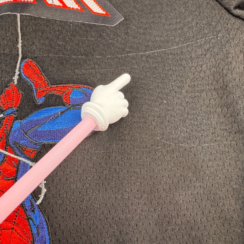 Marvel Spider-Man Baseball Jersey Mens XL Black Good Embroidered Mesh 62 - Picture 6 of 11